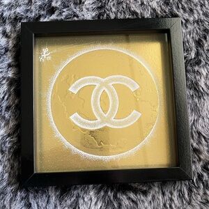 CHANEL Black and Gold Wall Art